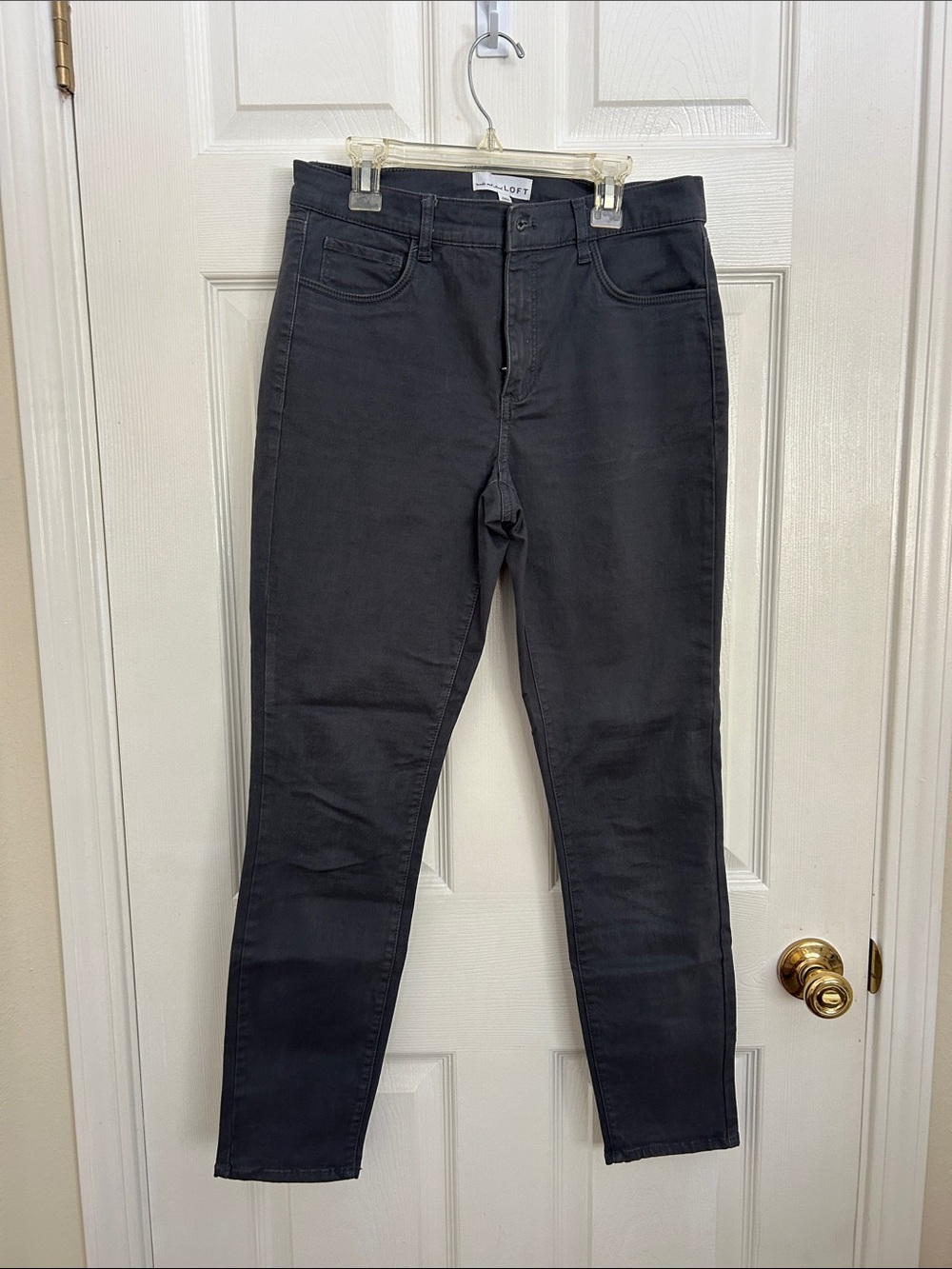 LOFT Gray Skinny Slacks - Women's High Rise